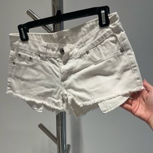 Forever21 white denim shorts